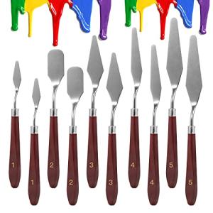 10-Piece Stainless Steel Palette Knife Set