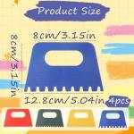 4 Pack Art Texture Tools for Painting and DIY