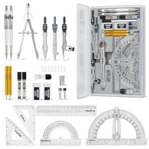 Nicpro 22 PCS Geometry Drafting Tools Set