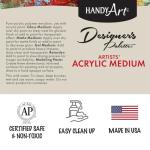 Handy Art Acrylic Palette and Modeling Paste 16 Oz