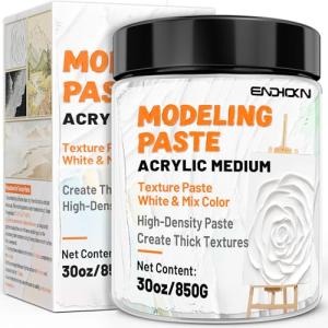 Endhokn Thick Modeling Paste - 30oz for Acrylics