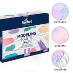 Bluebird Colored Modeling Paste - 6 Pastel Jars