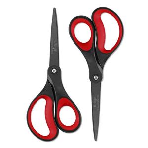 LIVINGO 8" Titanium Non-Stick Craft Scissors - 2 Pack