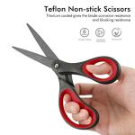LIVINGO 8" Titanium Non-Stick Craft Scissors - 2 Pack