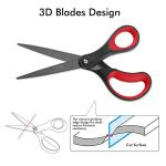 LIVINGO 8" Titanium Non-Stick Craft Scissors - 2 Pack