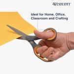 Westcott 8" Titanium Bonded Scissors, Soft Grip