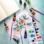 Mont Marte Premium 12pc Acrylic Ink Set