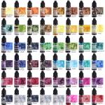 48-Piece Vibrant Alcohol Ink Set for Resin