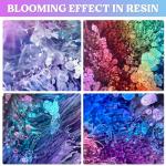 48-Piece Vibrant Alcohol Ink Set for Resin