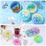 48-Piece Vibrant Alcohol Ink Set for Resin