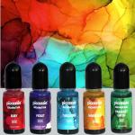 24 Vibrant Alcohol Inks for Art and Crafts