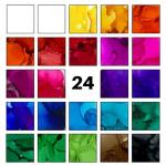 24 Vibrant Alcohol Inks for Art and Crafts