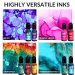 24 Vibrant Alcohol Inks for Art and Crafts