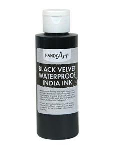 Black Velvet Waterproof India Ink, 4 Ounce