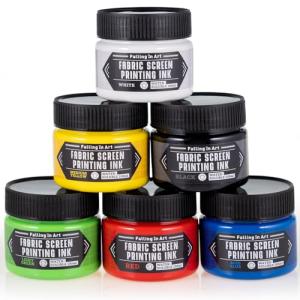 Falling in Art Fabric Screen Printing Ink Set