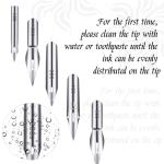 Comic Pen Nib Set with Wooden Holder - 11 Pieces