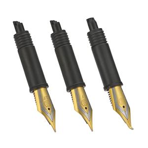 3-Pack Hongdian Fountain Pen Nibs with Gold Trim