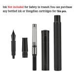 Matte Black Fountain Pen Set with Extra Fine Nib