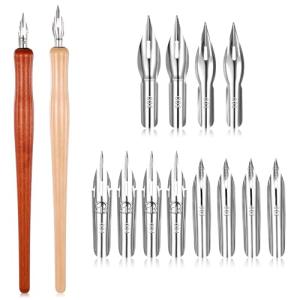 14-Piece Dip Pen Set for Comics and Calligraphy