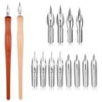 14-Piece Dip Pen Set for Comics and Calligraphy