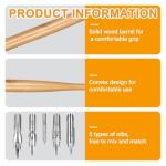 Piriuuo 11-Piece Dip Pen Set for Calligraphy