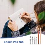 14-Piece Dip Pen Set for Comics and Calligraphy