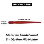 Kodrily Wooden Dip Pen Holder for Comic Art