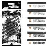MyLifeUNIT Compressed Graphite Drawing Pencils, 6-Pack
