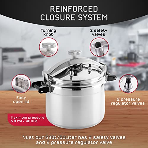 Universal Professional 53Qt Pressure Cooker for Commercial Use
