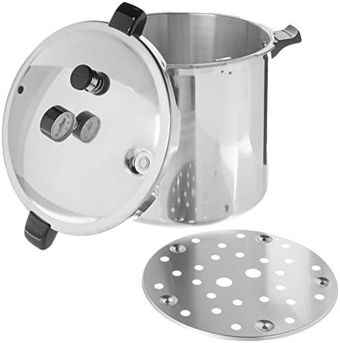Presto 23-Quart Pressure Canner, Induction Compatible, Silver