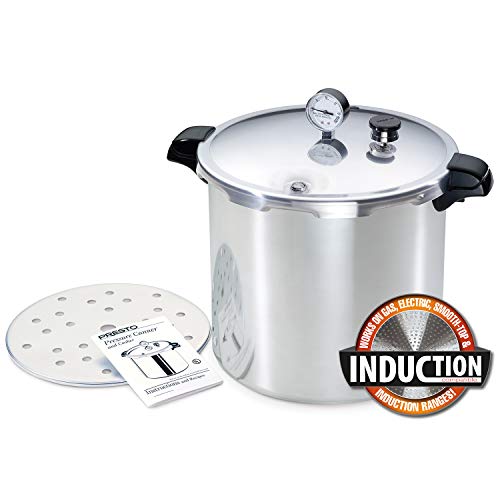 Presto 23-Quart Pressure Canner, Induction Compatible, Silver