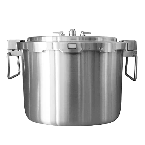Buffalo Extra Large Stainless Steel Pressure Cooker with Rack