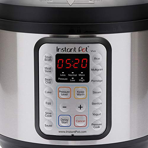 Instant Pot 9-in-1 Pressure Cooker, Stainless Steel, 8 Qt
