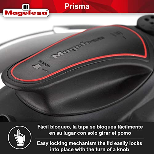 MAGEFESA Prisma Stove-top Pressure Cooker - 6.3 Quart