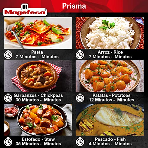 MAGEFESA Prisma Stove-top Pressure Cooker - 6.3 Quart