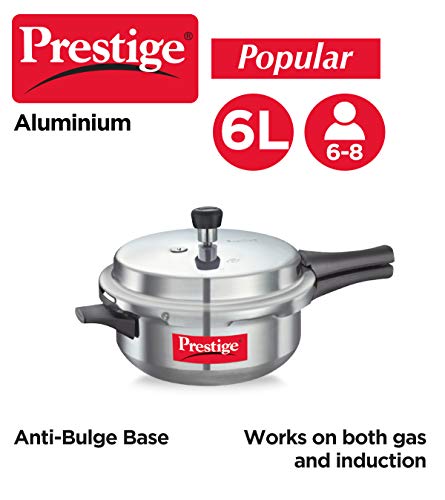 Prestige PRPDP Pressure Cooker, 5-Litre, Silver