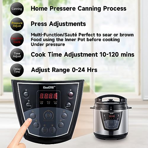 iCookpot 9-in-1 Electric Pressure Cooker: Multi-Functional & Durable