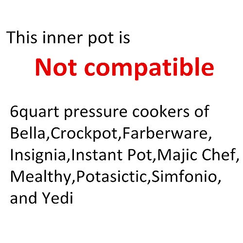 Power Cooker XL 6Qt Stainless Steel Replacement Inner Pot