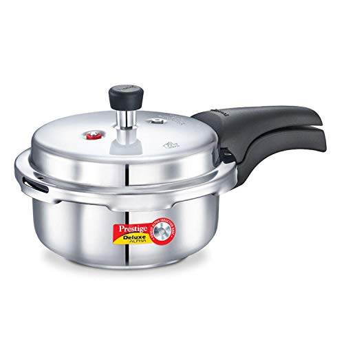 Prestige Stainless Steel Pressure Cooker, 2 Liters/2.11 Quarts
