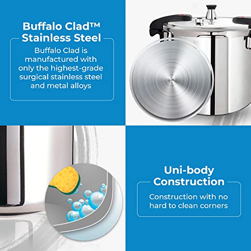 Buffalo 15 Quart Stainless Steel Pressure Cooker