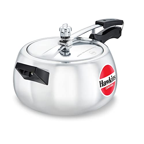 Hawkins HC50 Contura 5L Pressure Cooker (Small, Aluminum)