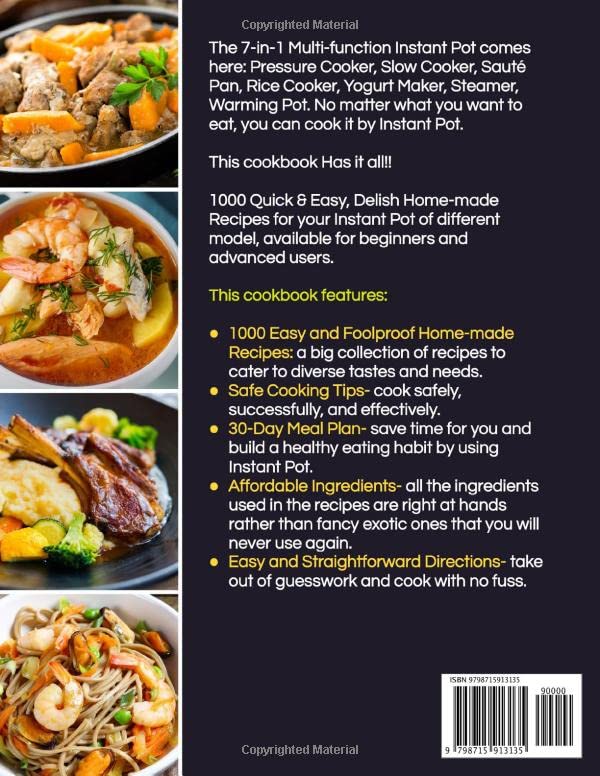 1000 Foolproof Instant Pot Recipes for Beginners and Experts