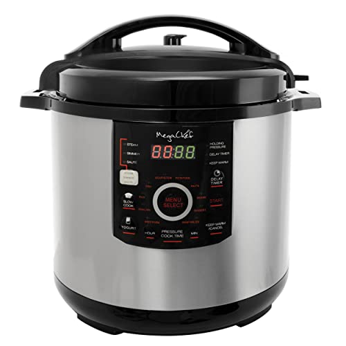 MegaChef 12 Quart Digital Pressure Cooker, 15 Preset Options