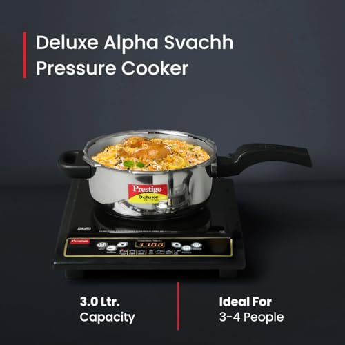 Prestige PRASV3 Pressure Cooker, 3 Liter, Silver