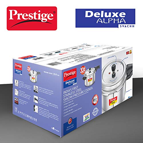 Prestige PRASV10 Pressure Cooker, 10 Liter, SILVER