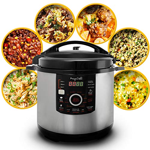 MegaChef 12 Quart Digital Pressure Cooker, 15 Preset Options