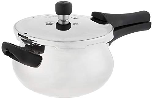 Prestige Stainless Steel Mini Handi Pressure Cooker, 3.3-Liter