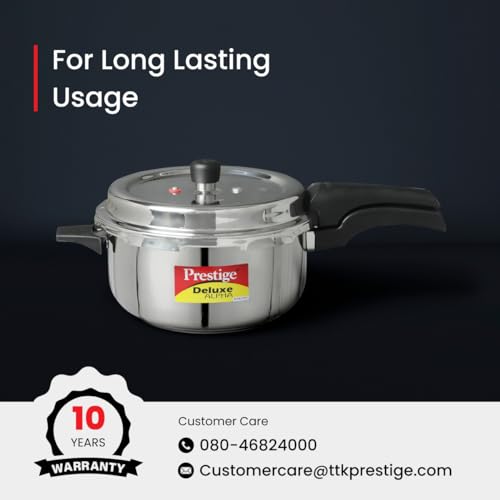 Prestige PRASV3 Pressure Cooker, 3 Liter, Silver