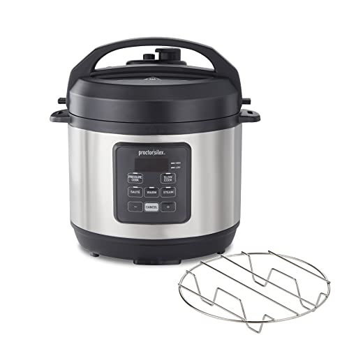 Proctor-Silex 4-in-1 Electric Pressure Cooker, 3 Quart