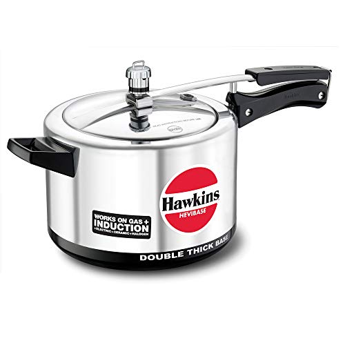 5-Liter Hawkins Induction Compatible Aluminum Pressure Cooker
